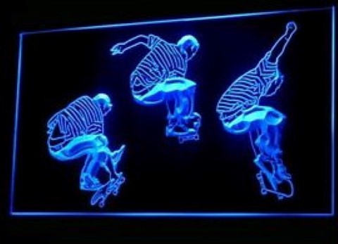 Skate Skater Style LED Neon Sign